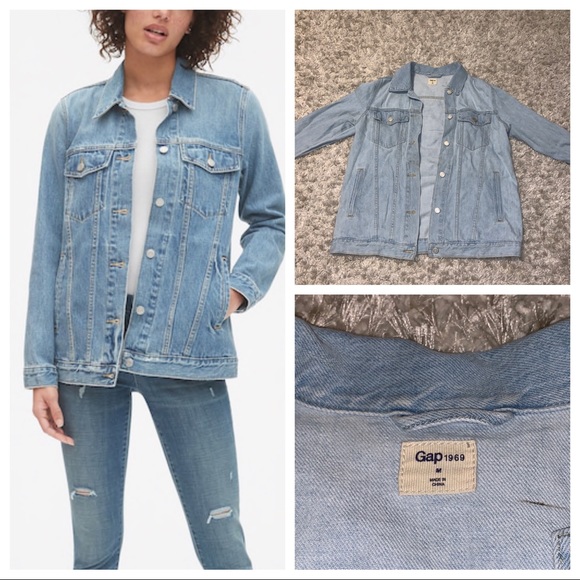 gap oversized denim jacket